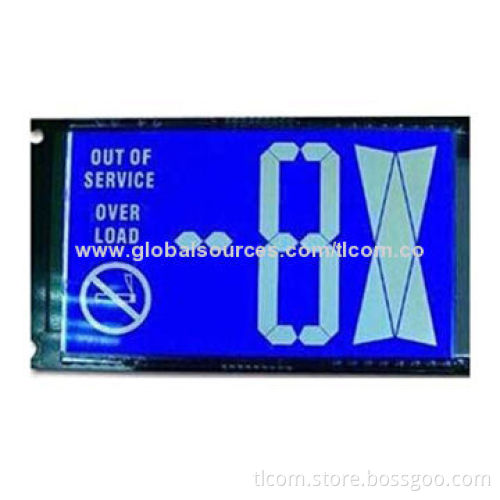 Segment Alphanumeric LCD Modules, Customized Module, Full FSTN Viewing Area, Cannot Use Backlight